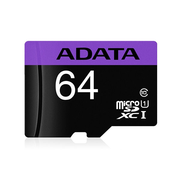 ADATA Micro SD Card (Class 10) 64G - Black