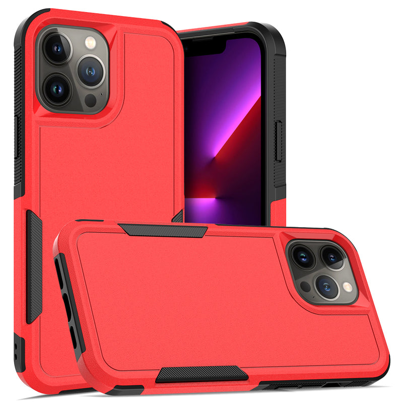 For iPhone 14 PLUS Absolute Thick Tough Hybrid Case Cover - Red