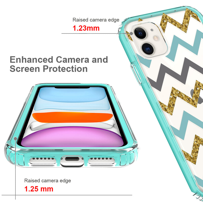 For Apple iPhone 14 6.1" Essence Beautiful Design Hybrid Shockproof Case Cover - C