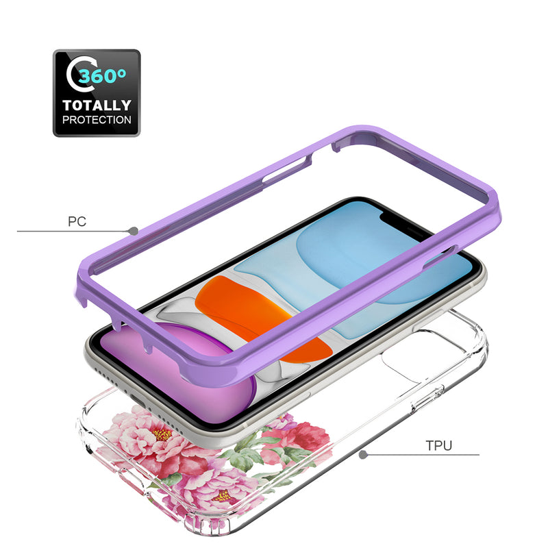 For Apple iPhone 14 PRO MAX 6.7" Essence Beautiful Design Hybrid Shockproof Case Cover - F