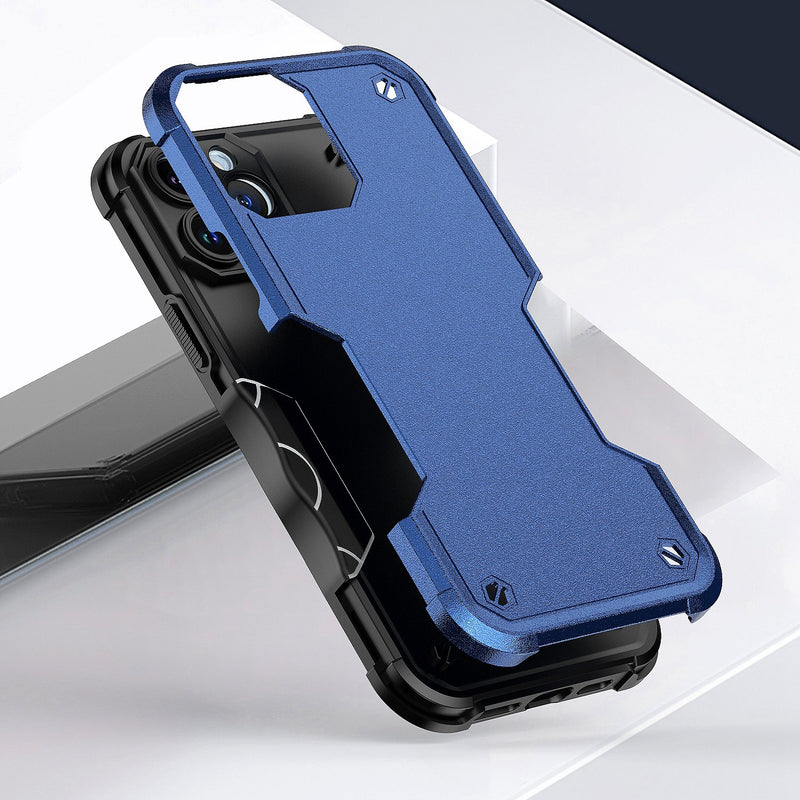 For Apple iPhone 14 PRO MAX 6.7" Exquisite Tough Shockproof Hybrid Case Cover - Blue
