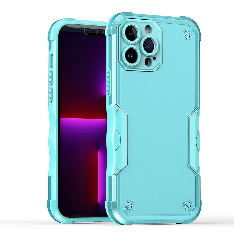 For Apple iPhone 14 6.1" Exquisite Tough Shockproof Hybrid Case Cover - Teal