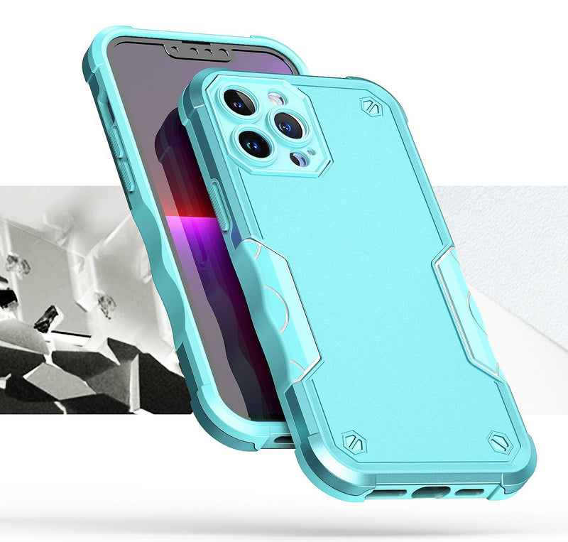 For Apple iPhone 14 6.1" Exquisite Tough Shockproof Hybrid Case Cover - Teal