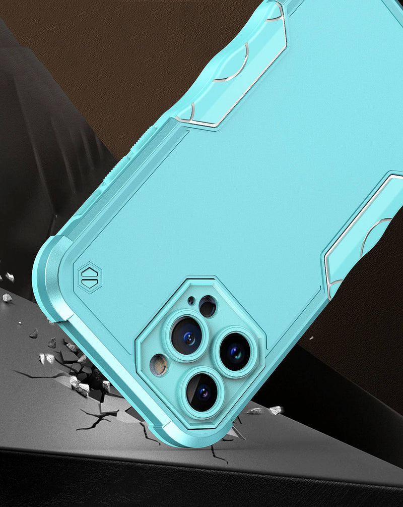 For Apple iPhone 14 6.1" Exquisite Tough Shockproof Hybrid Case Cover - Teal