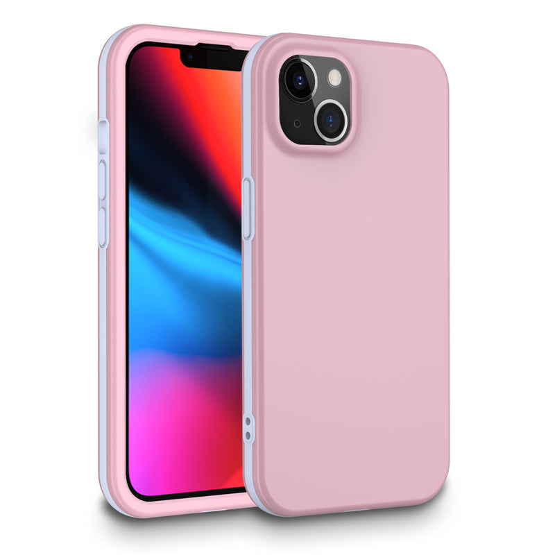 For iPhone 13 Pro Max All Coverage Full Protection 360 With Built-In Screen Protector Case - Light Pink