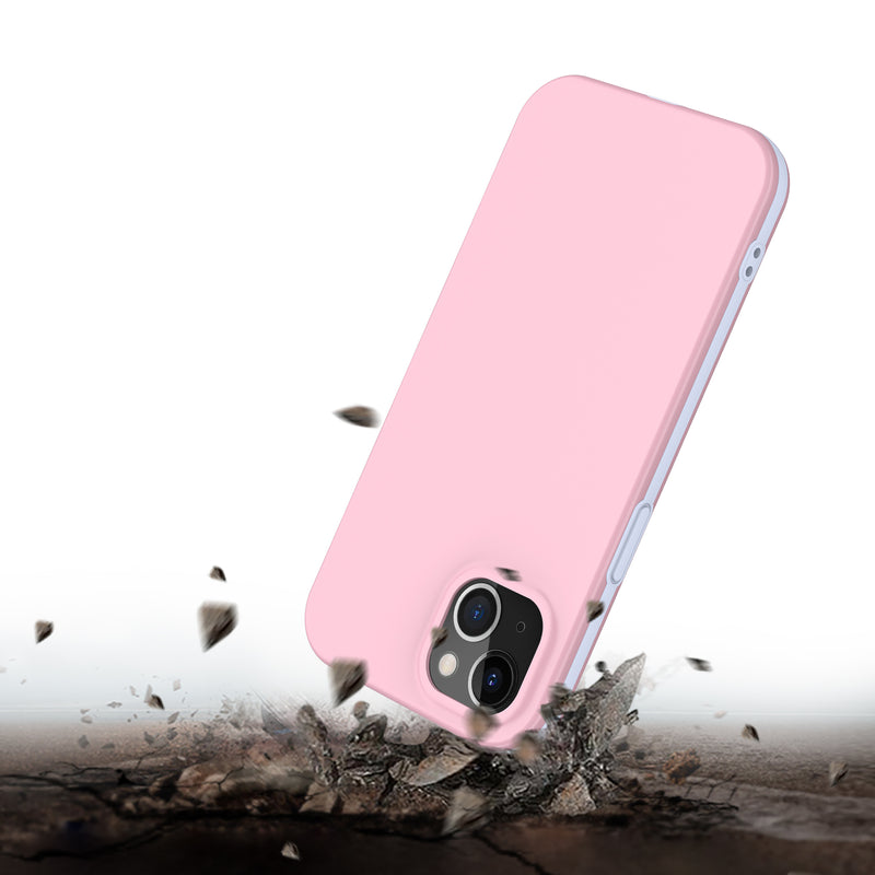 For iPhone 13 Pro Max All Coverage Full Protection 360 With Built-In Screen Protector Case - Light Pink