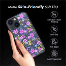 For iPhone 13 Premium Minimalistic Slim Tough ShockProof Hybrid Case Cover - Mystical Floral Boom