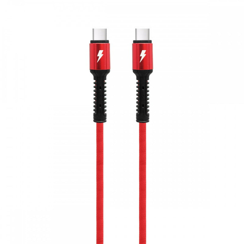 LDNIO TYPE-C TO TYPE-C PD FAST CHARGING DATA CABLE 2M (6 Ft) 3A Model: LC92 - Red