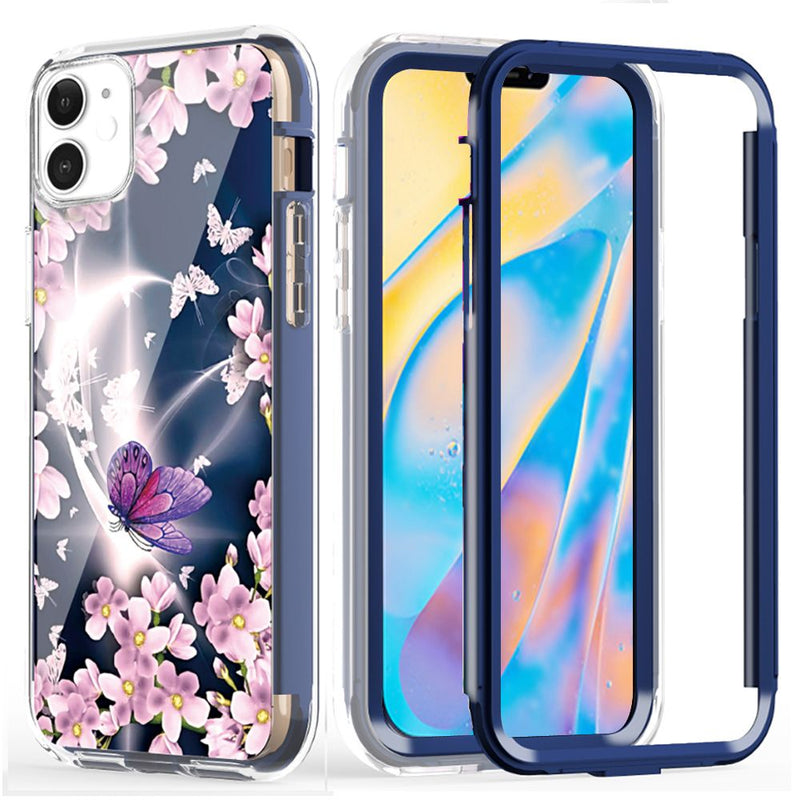 For iPhone 12 Mini 5.4 Craze Fashion Design Case Cover - Butterfly Garden