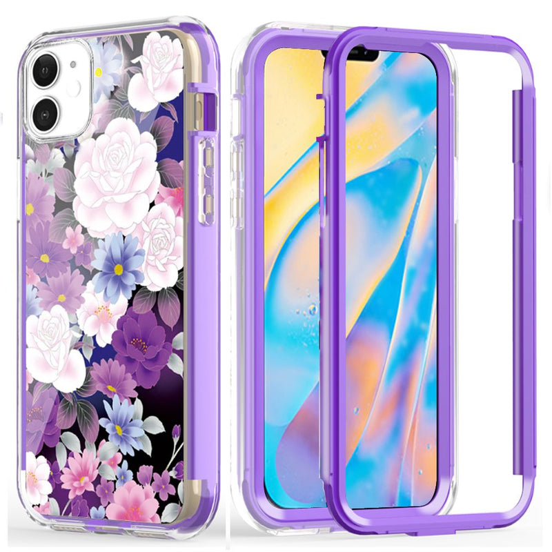 For iPhone 12 Mini 5.4 Craze Fashion Design Case Cover - Flower Bouque