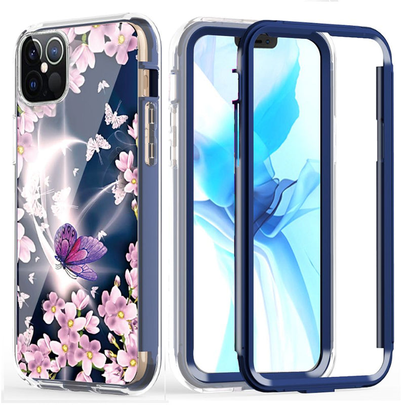 For iPhone 12/Pro (6.1 Only) Craze Fashion Design Case Cover - Butterfly Garden