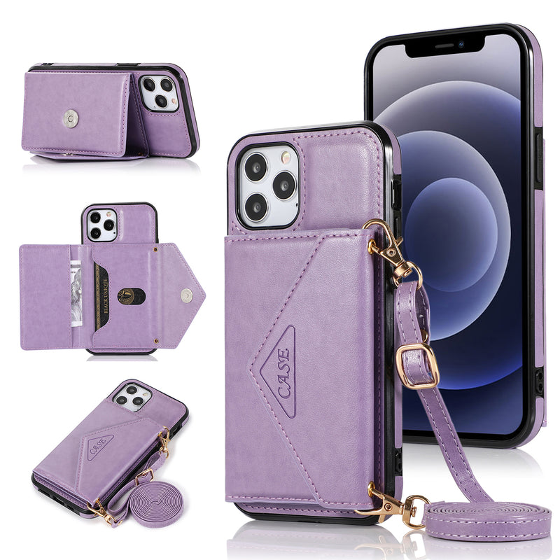 For Apple iPhone 11 (XI6.1) ELEGANT Wallet Case ID Money Holder Case Cover - Lavender
