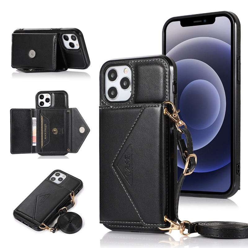 For Motorola Moto G Play 2021 ELEGANT Wallet Case ID Money Holder Case Cover - Black