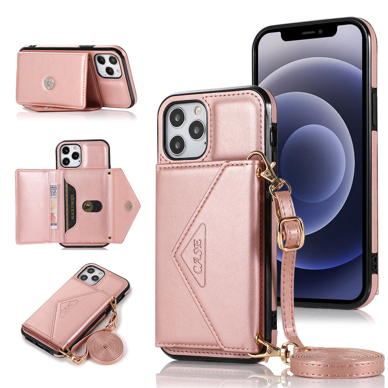 For Motorola Moto G Play 2021 ELEGANT Wallet Case ID Money Holder Case Cover - Rose Gold