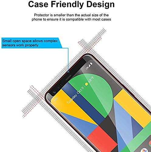 Tempered Glass Screen Protector (2.5D) for Google Pixel 4 - Clear AAA