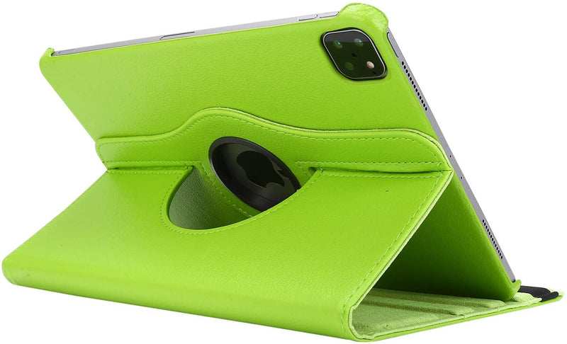 Rotating Case for New iPad Pro 11 Case 2020/2018, iPad Pro (11-inch, 2nd Generation) / iPad Pro 11 2018 Case, 360 Degree Rotating Stand Protective Cover with Auto Sleep/Wake - Green