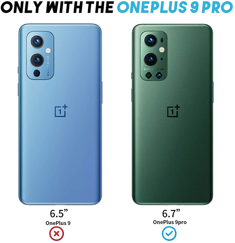 OnePlus 9 Pro Tempered Glass Screen Protector, (Full Cover) (3D Curved Glass) Anti Scratch, Bubble Free (Black) 1 PCS  AAA (No Package)