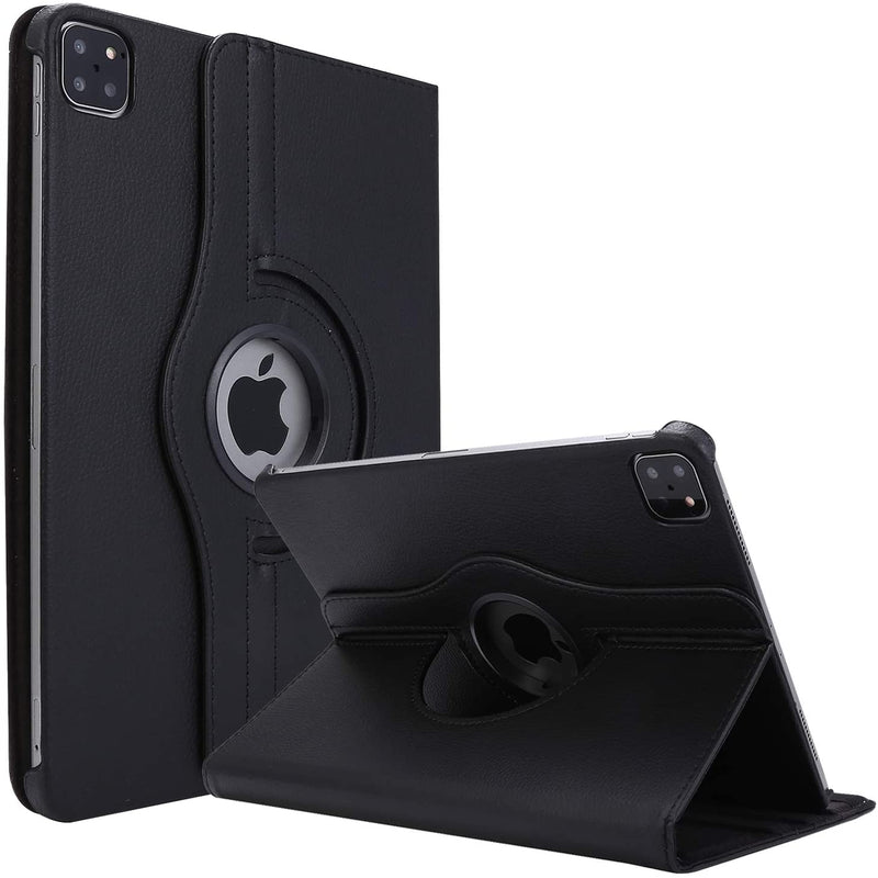 Rotating Case for New iPad Pro 12.9 Case (2020/2018) 360 Degree Rotating Stand Protective Cover with Auto Sleep/Wake - Black