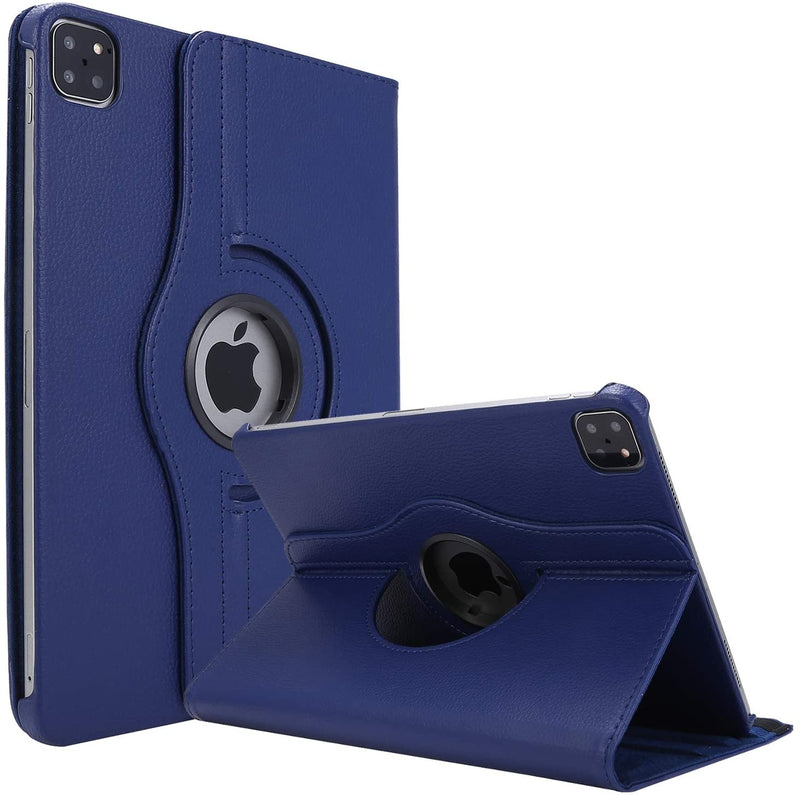 Rotating Case for New iPad Pro 11 Case 2020/2018, iPad Pro (11-inch, 2nd Generation) / iPad Pro 11 2018 Case, 360 Degree Rotating Stand Protective Cover with Auto Sleep/Wake - Navy Blue