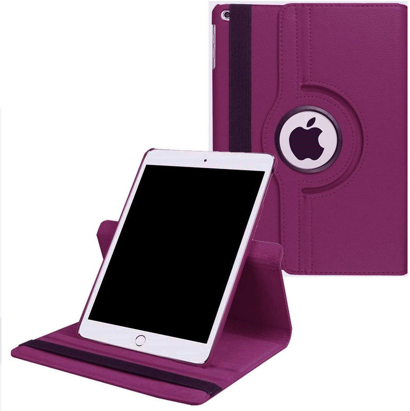 Rotating Case for New iPad 8th Gen (2020) / 7th Generation (2019) 10.2 Inch,360 Degree Rotating Stand Smart Cover with Auto Sleep Wake for New iPad 10.2" Case - Purple