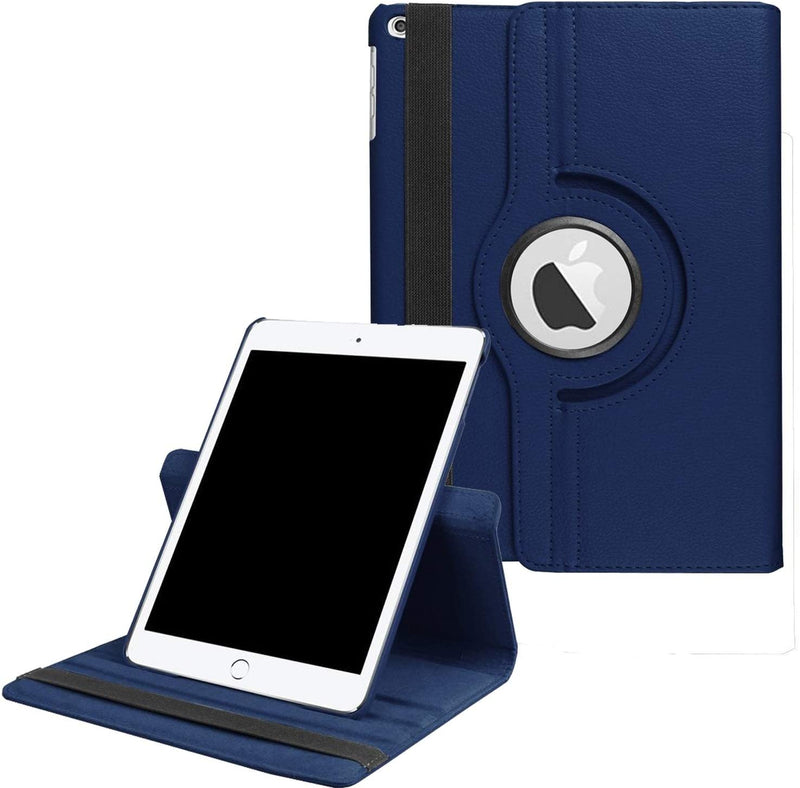 Rotating Case for New iPad 8th Gen (2020) / 7th Generation (2019) 10.2 Inch,360 Degree Rotating Stand Smart Cover with Auto Sleep Wake for New iPad 10.2" Case - Navy Blue