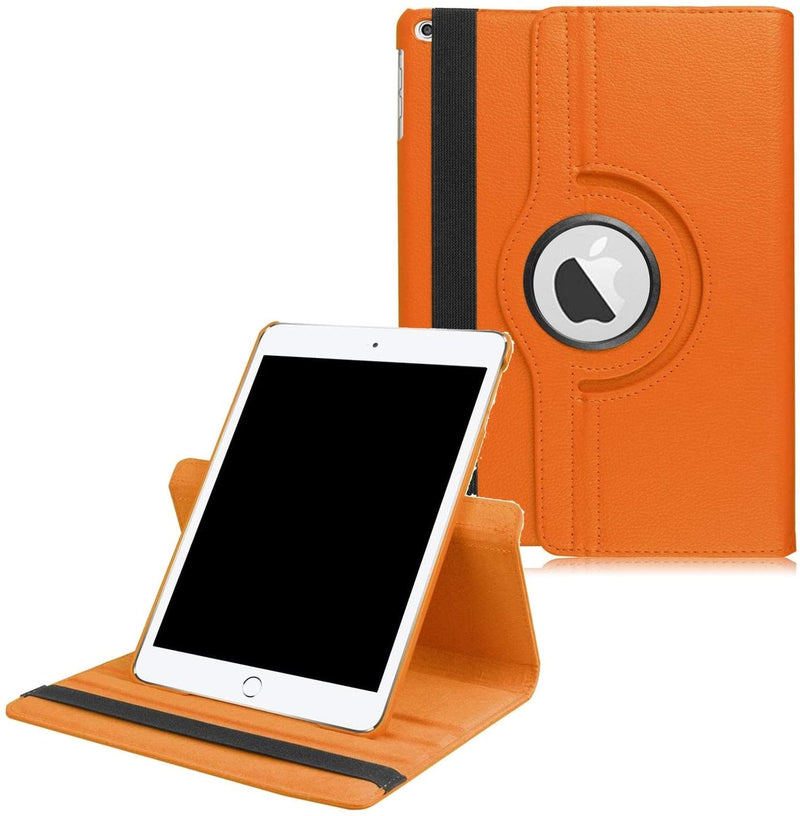 Rotating Case for iPad 9.7 2018 2017 / iPad Air 2 / iPad Air - 360 Degree Rotating Stand Protective Cover with Auto Sleep Wake for iPad 9.7 inch (6th Gen, 5th Gen) / iPad Air 2 / iPad Air - Orange