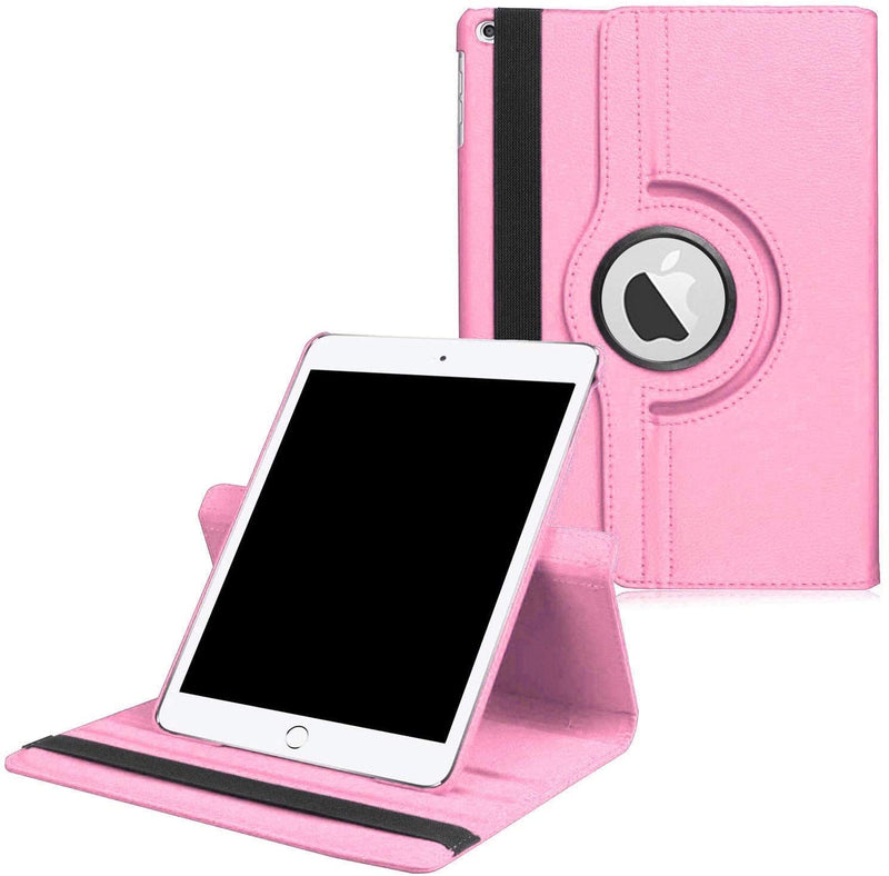 Rotating Case for New iPad 8th Gen (2020) / 7th Generation (2019) 10.2 Inch, 360 Degree Rotating Stand Smart Cover with Auto Sleep Wake for New iPad 10.2" Case - Light Pink