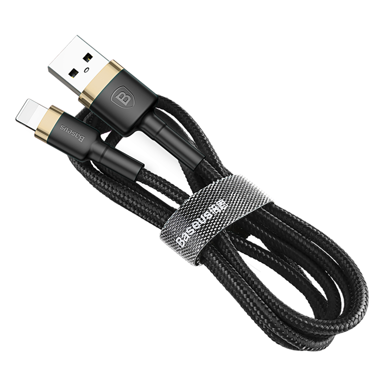 Baseus Cafule Cable Lightning to USB Fast Charge 1.5A 200cm (6 Ft) Gold