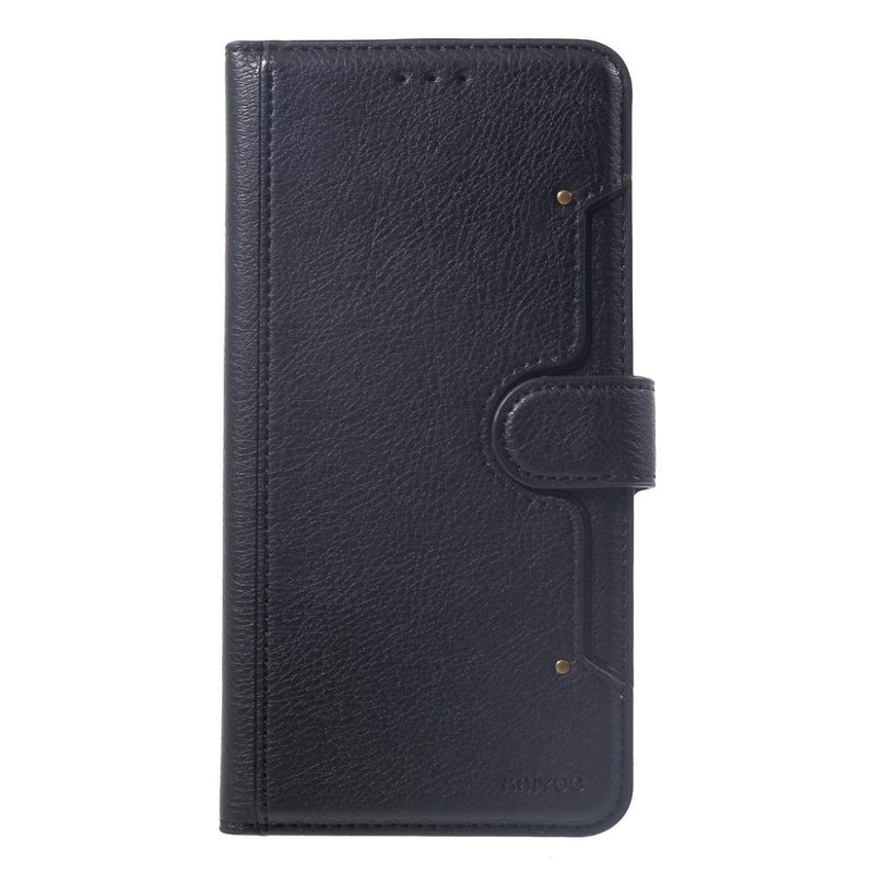 KAIYUE PU Leather Wallet Case with Magnetic Flip Cover For iPhone 12 Mini (5.4") - Black