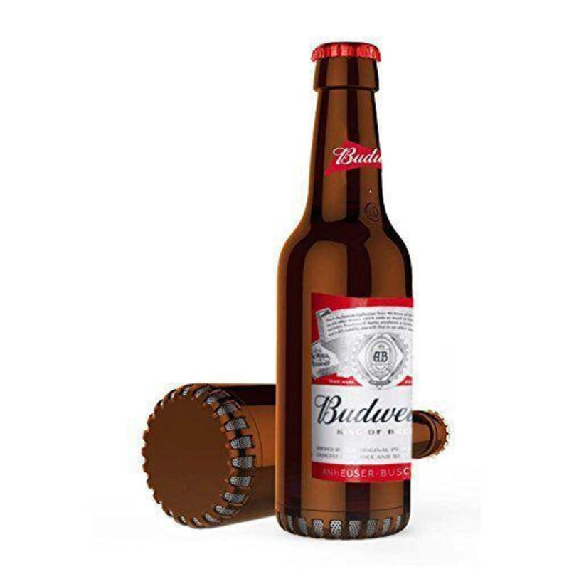 Budweiser Wireless Bluetooth Bottle Speaker Authentic Design, Loud Audio Beer Speaker- Bud Weiser Red