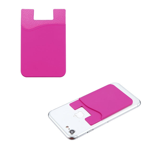 MyBat Silicone Adhesive Card Pouch - Hot Pink