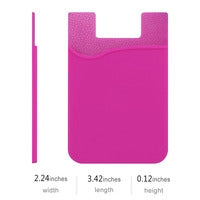 MyBat Silicone Adhesive Card Pouch - Hot Pink