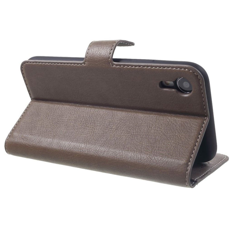 KAIYUE PU Leather Wallet Case with Magnetic Flip Cover For Samsung S21 Plus - Coffee