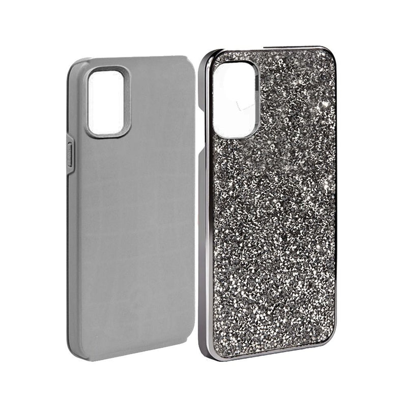 For Samsung Galaxy A51 4G Deluxe Diamond Bling Glitter Case Cover - Black