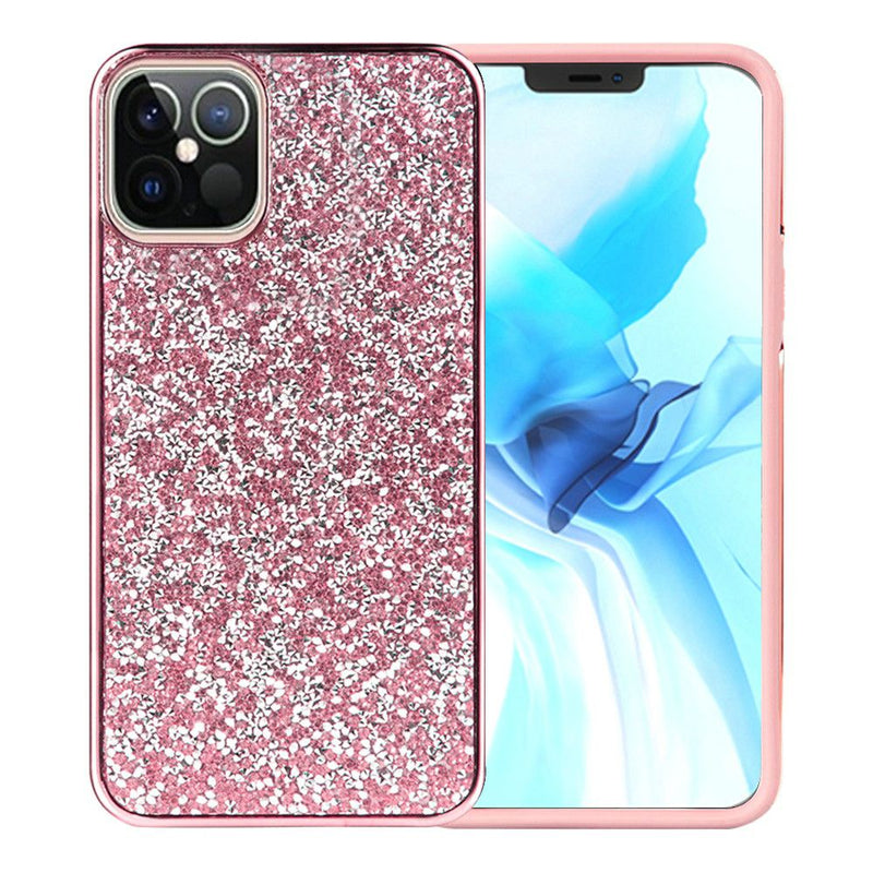 Deluxe Diamond Bling Glitter Case For iPhone 12/12 Pro (6.1") - Pink