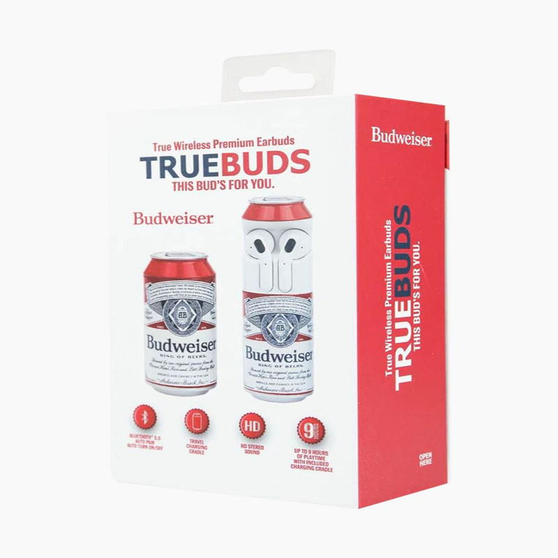 Budweiser True Wireless Premium Bluetooth 5.0 Earbuds with Charging Case