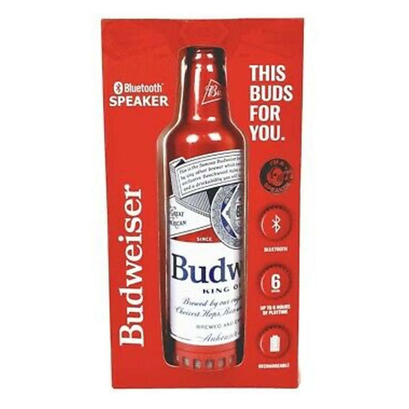 Budweiser BW-ABS-001 Aluminum Bottle Bluetooth Speaker - Red