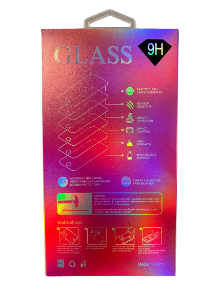 9H Full Cover Tempered Glass Screen Protector Edge Glue for Samsung Note 20 Ultra AAA Quality - Clear Black Edge