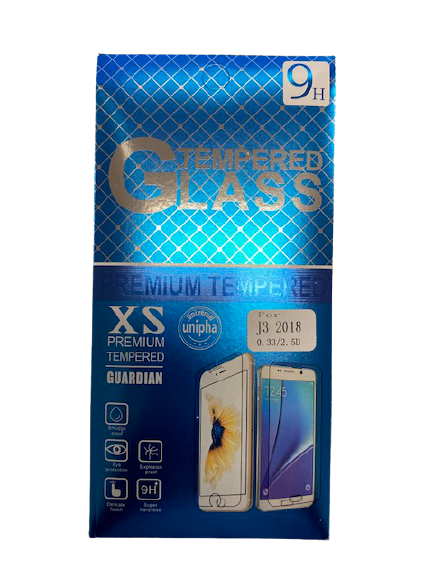 Premium AAA 2.5D 0.33mm Tempered Glass Screen Protector for Samsung J3 (2018) - Clear