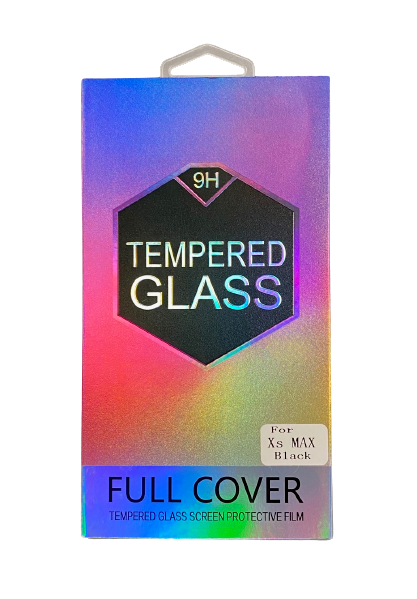 Premium AAA Full Cover Clear Tempered Glass Screen Protector for Apple iPhone XS Max/11 Pro Max - Black Edge With Package