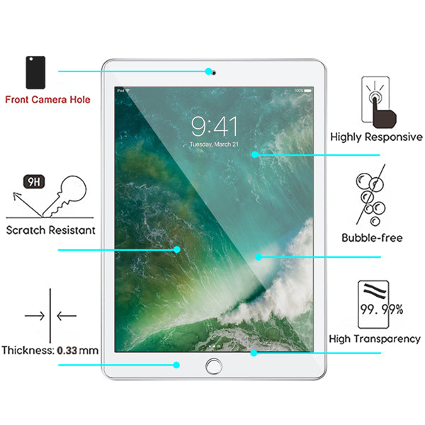 Premium AAA Tempered Glass Screen Protector for Apple iPad Pro 10.5 / iPad Air 3rd Gen 10.5 - Clear