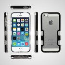 MyBat TUFF Panoview Hybrid Protector Cover for Apple iPhone 5s/5 / SE - Metallic Black / Transparent Clear