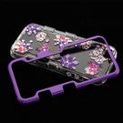 MyBat TUFF Panoview Hybrid Protector Cover for Apple iPhone 5s/5 / SE - Metallic Purple / Purple Stargazers Diamante