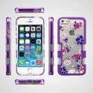 MyBat TUFF Panoview Hybrid Protector Cover for Apple iPhone 5s/5 / SE - Metallic Purple / Purple Stargazers Diamante