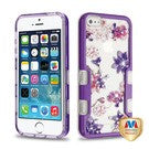 MyBat TUFF Panoview Hybrid Protector Cover for Apple iPhone 5s/5 / SE - Metallic Purple / Purple Stargazers Diamante