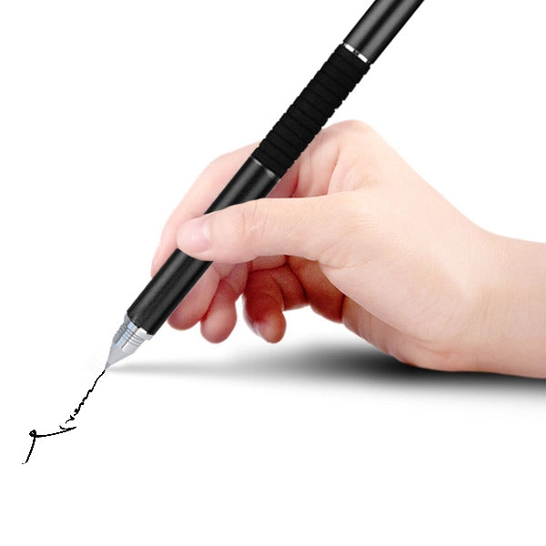 MyBat 3 in 1 Stylus Pen (with Disc Tip & Fiber Tip & Ballpoint Pen) - Black