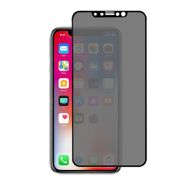 Premium AAA Full Cover Light Privacy Tempered Glass Screen Protector for Apple iPhone X/XS/11 Pro - Black Edge (No package)