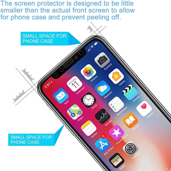 Premium AAA Full Cover Light Privacy Tempered Glass Screen Protector for Apple iPhone X/XS/11 Pro - Black Edge (No package)