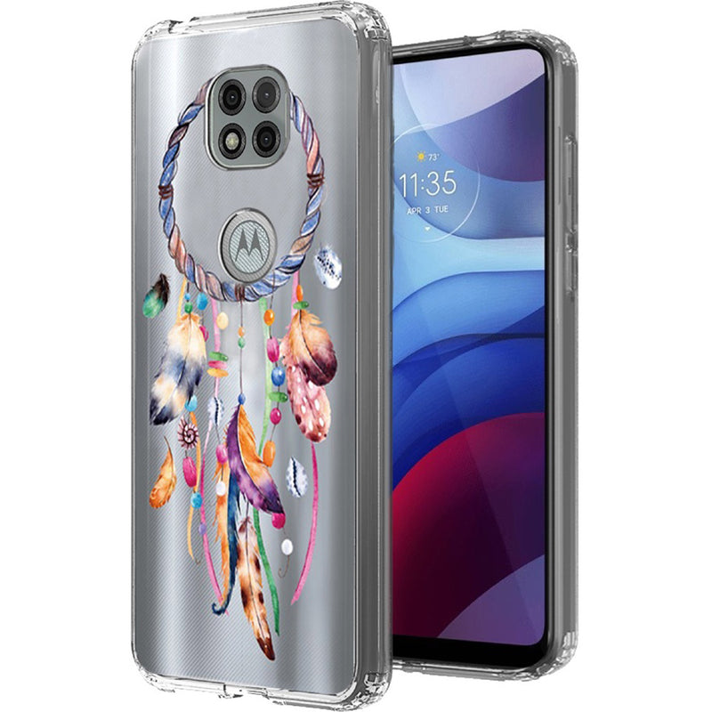 For Motorola Moto G Power 2021 Design Transparent Bumper Hybrid Case Cover - Dreams Come True