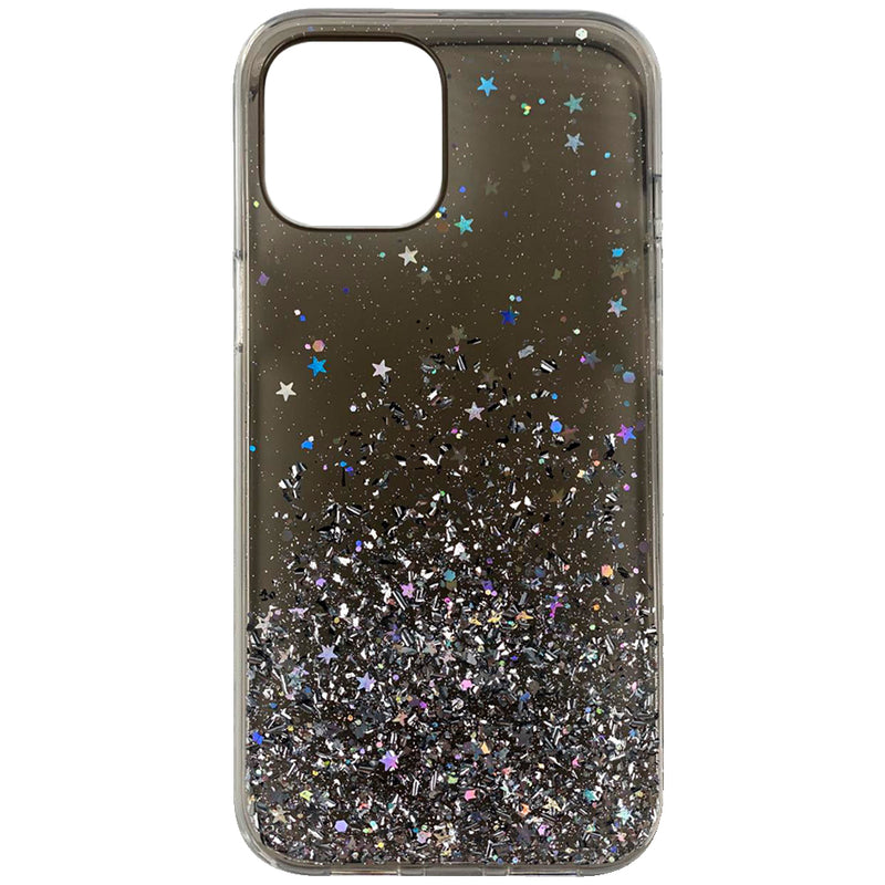 For Apple iPhone 12 6.7 inch Fashion Splash Epoxy Glitter - Smoke